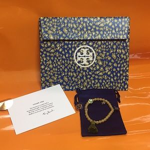 TORY BURCH - ROXANNE BEADED TASSEL BRACELET (NWOT)